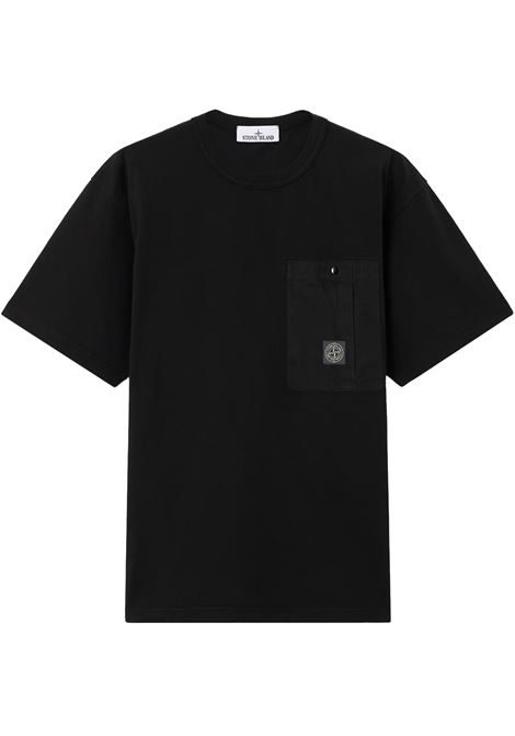 2100004 t-shirt man black STONE ISLAND | L1S15 2100004 S0115V0029